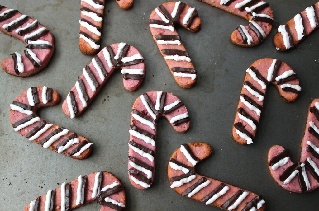 Paleo Candy Cane Cookies