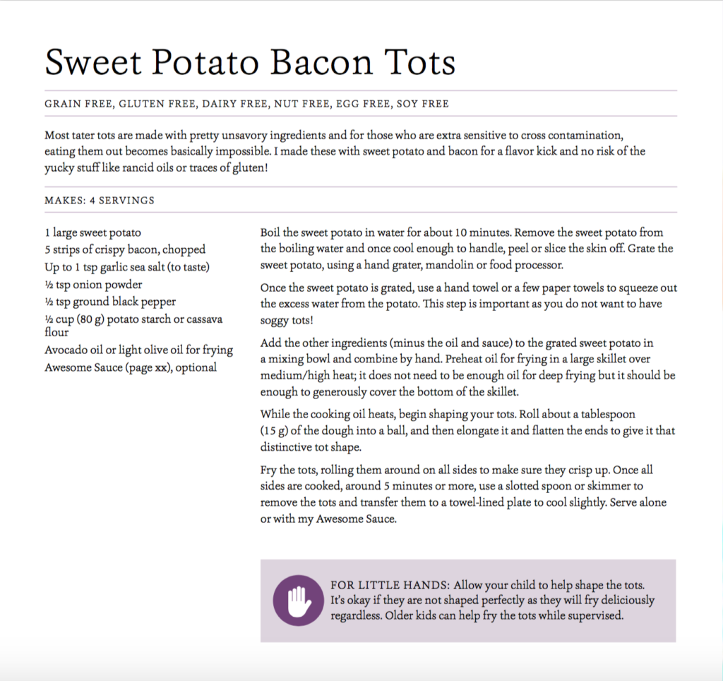 Sweet Potato Bacon Tots