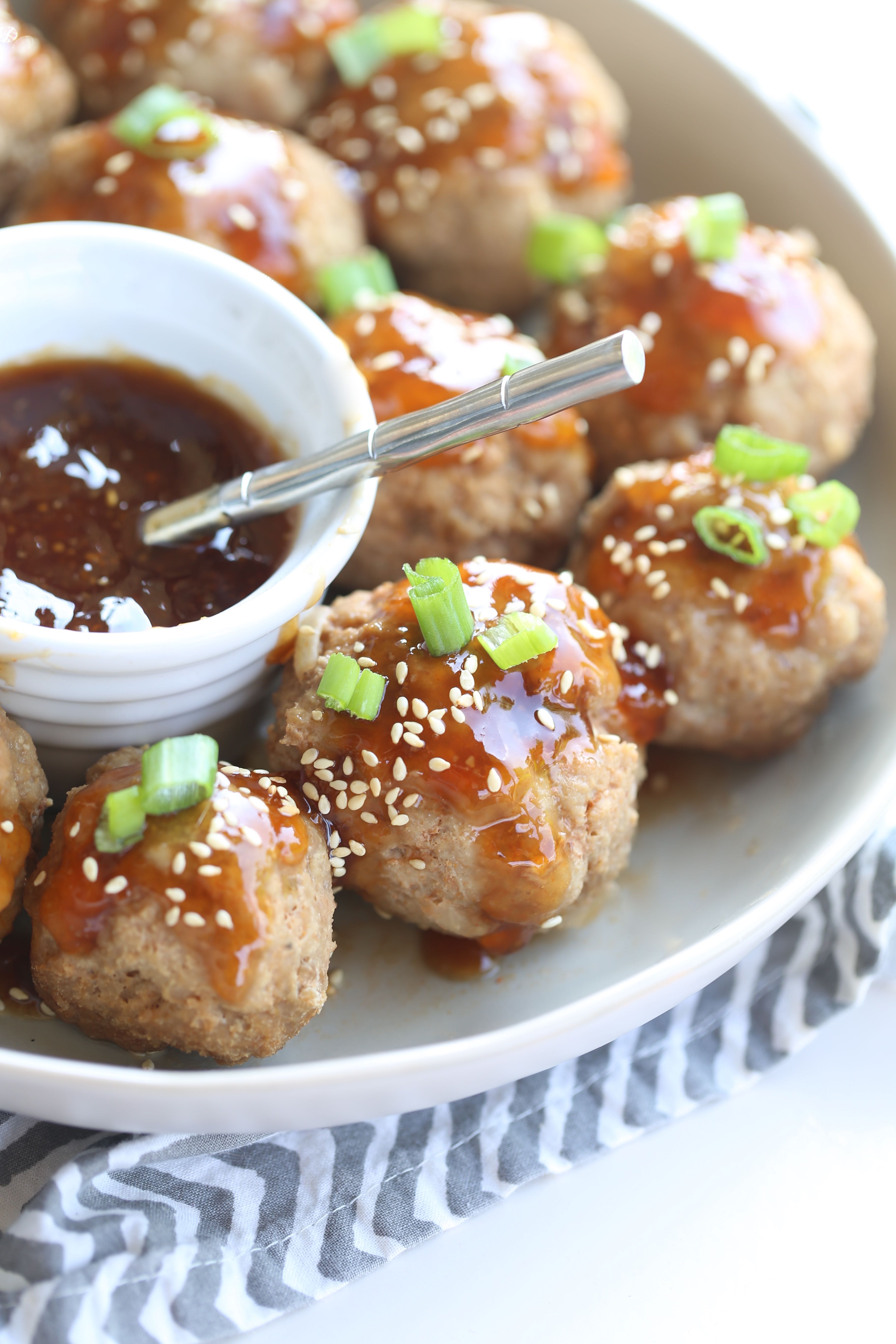 Grain Free Instant Pot Asian Sweet and Sour Turkey Meatballs