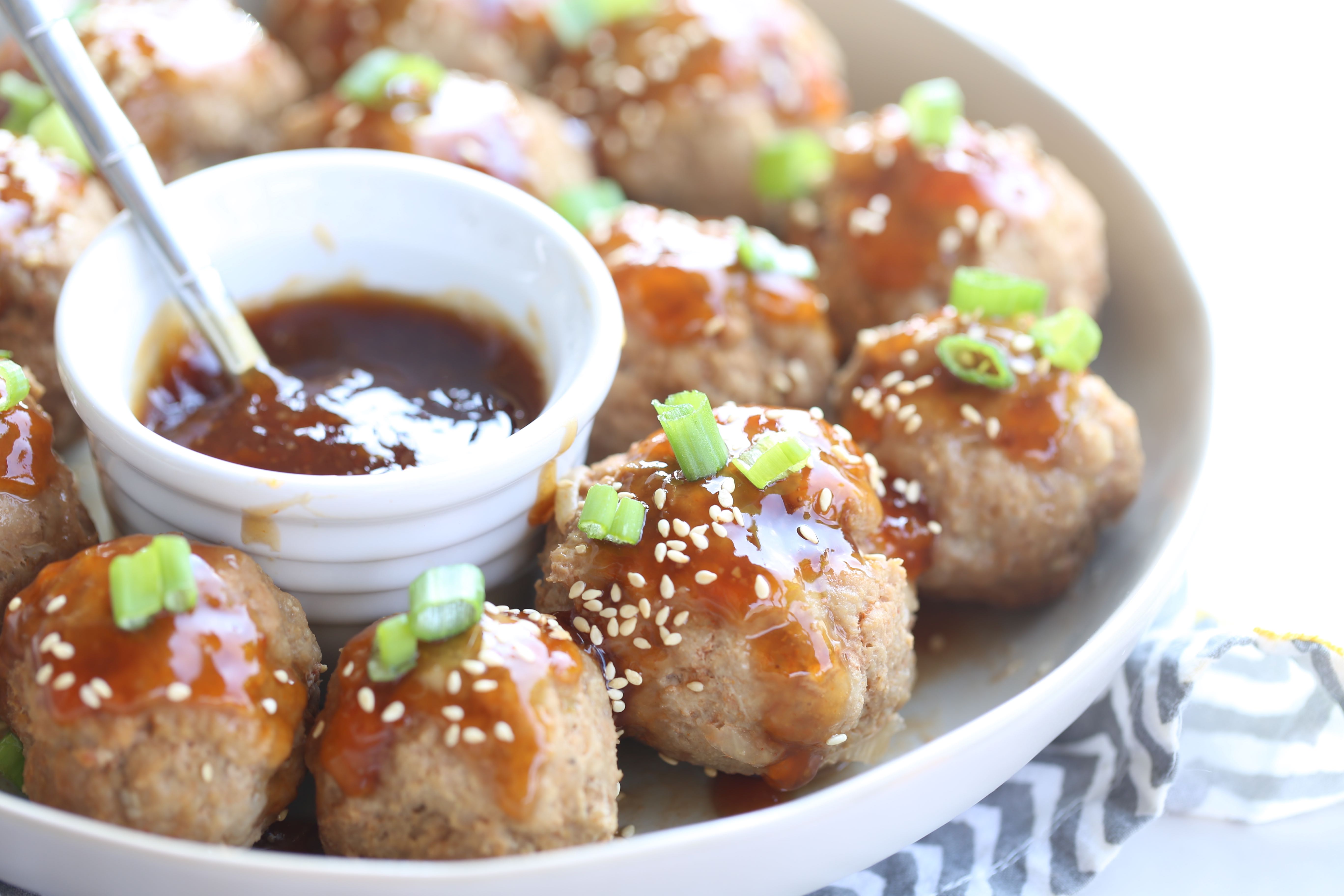Grain Free Instant Pot Asian Sweet and Sour Turkey Meatballs