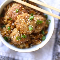 Instant Pot General Tso's Meatballs and Rice