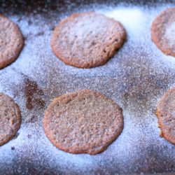 Crispy Chewy Paleo Gingerbread Cookies