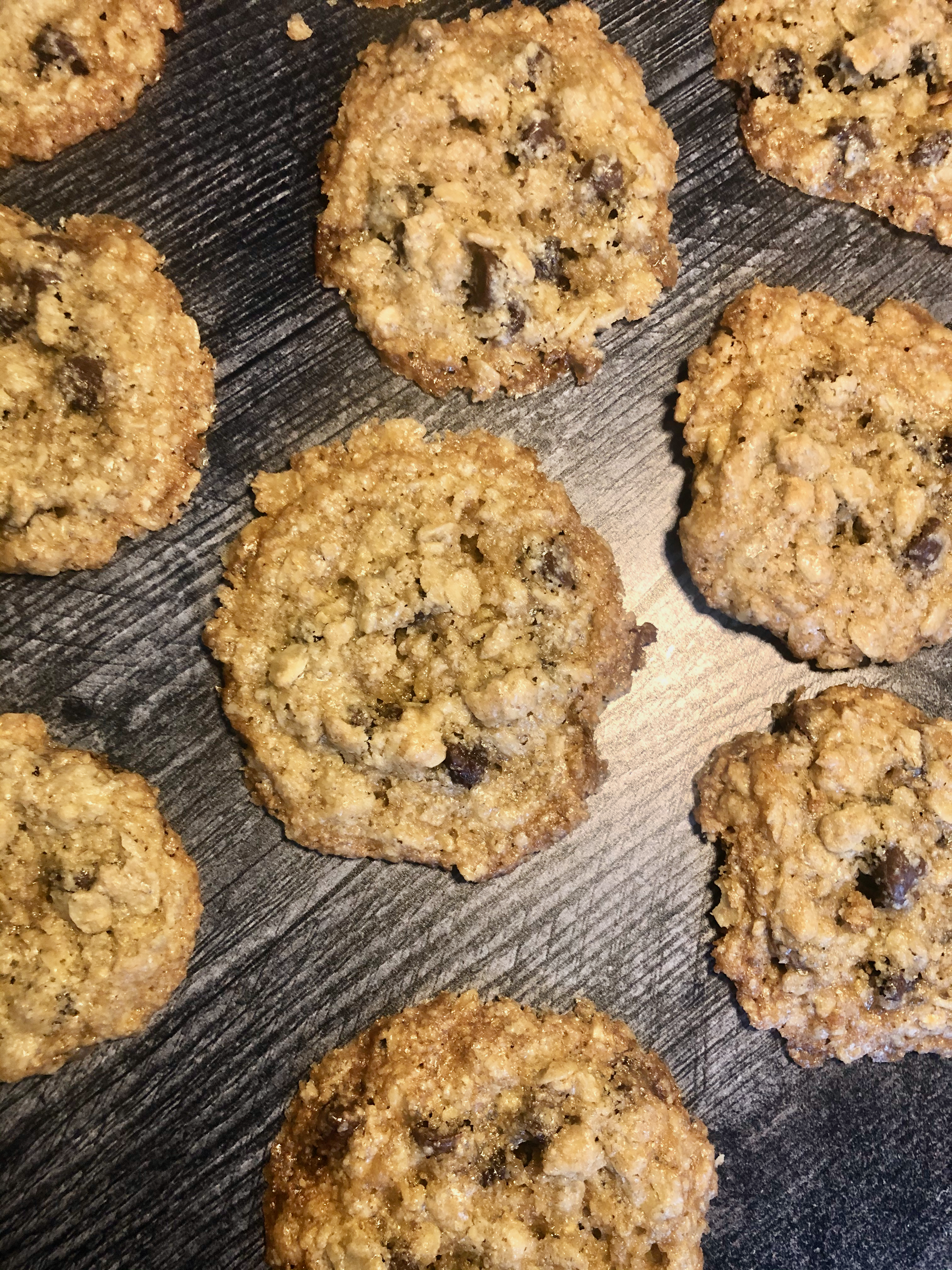 Gluten Free Egg Free Oatmeal Chocolate Chip Cookies
