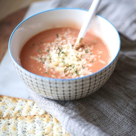 Two Minute Single Serving Tomato Soup